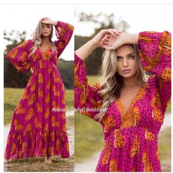 Farm Rio Cheetah Maxidress - Picture 2 of 9